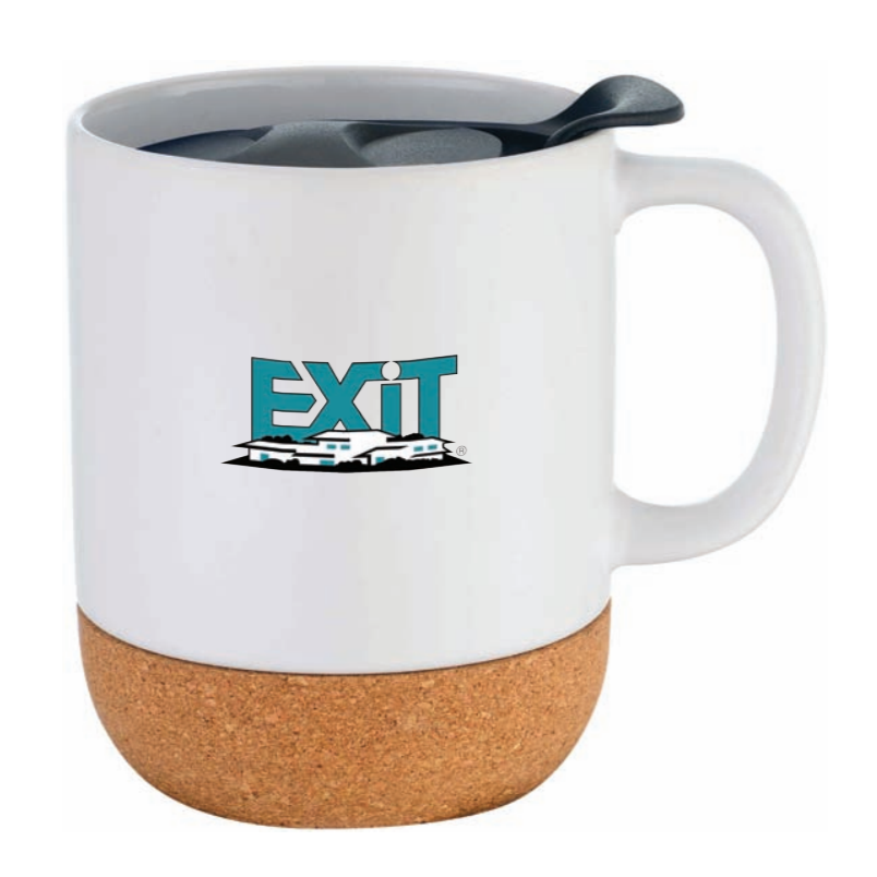 12 oz. Ceramic Mug with Cork Base