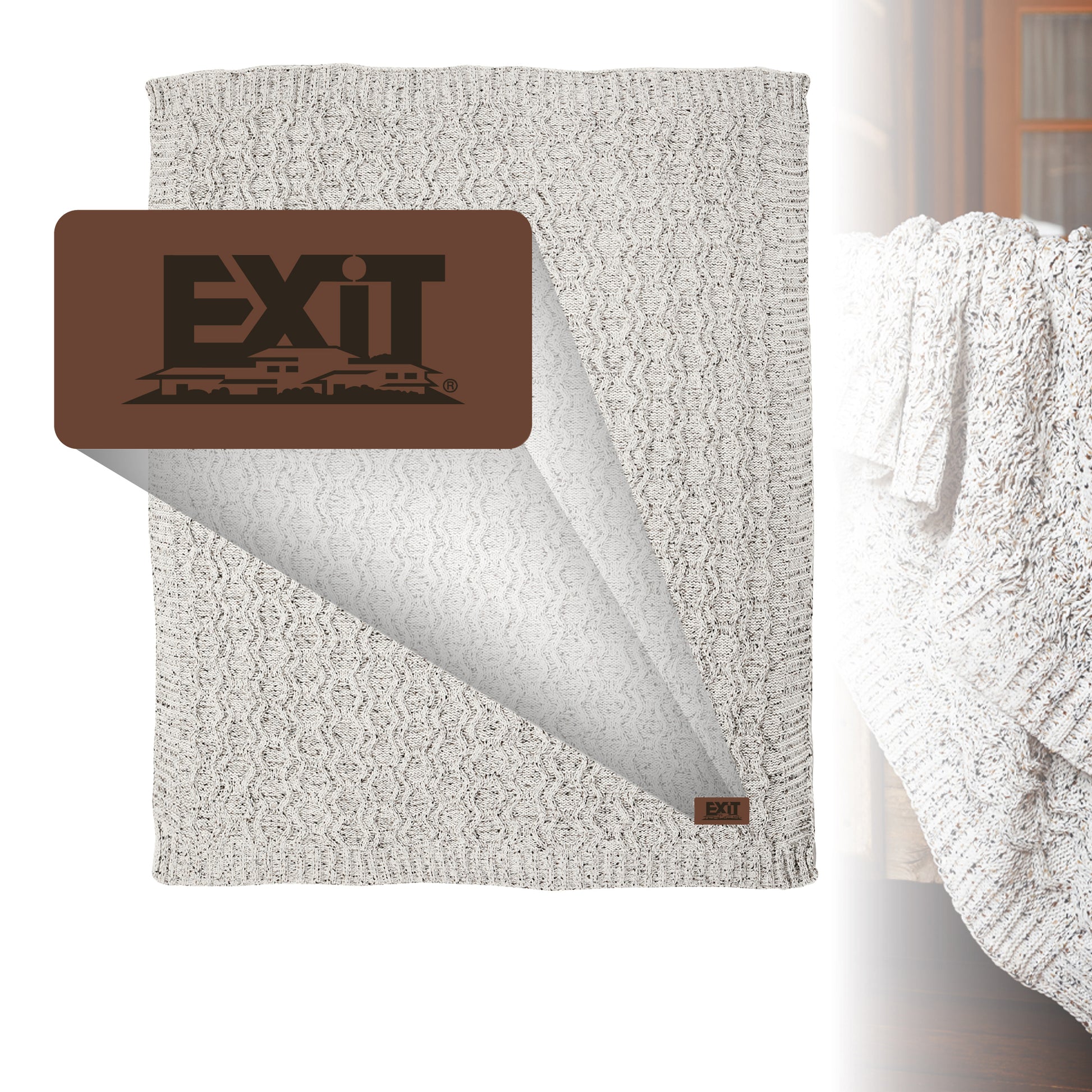 Vanilla Cookie Heather Cable Knit Chenille Blanket – SomethingInked + EXIT  Realty Marketplace